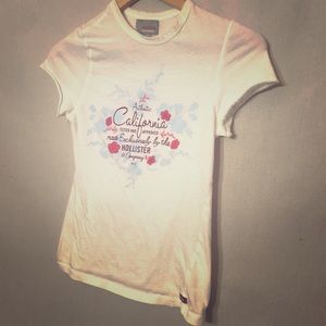 Sheer rolled hem Hollister tee